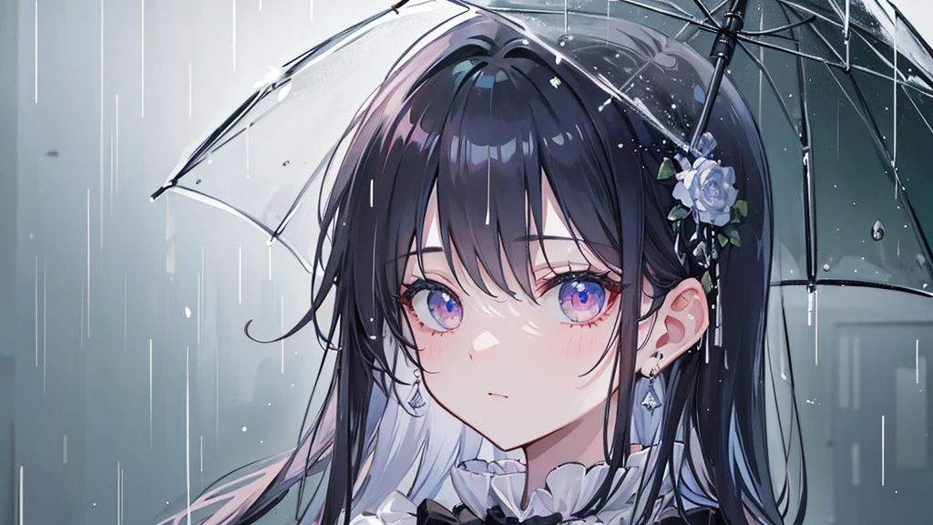 ((Highest quality)), ((masterpiece)), (detailed),lofi rain aesthetic