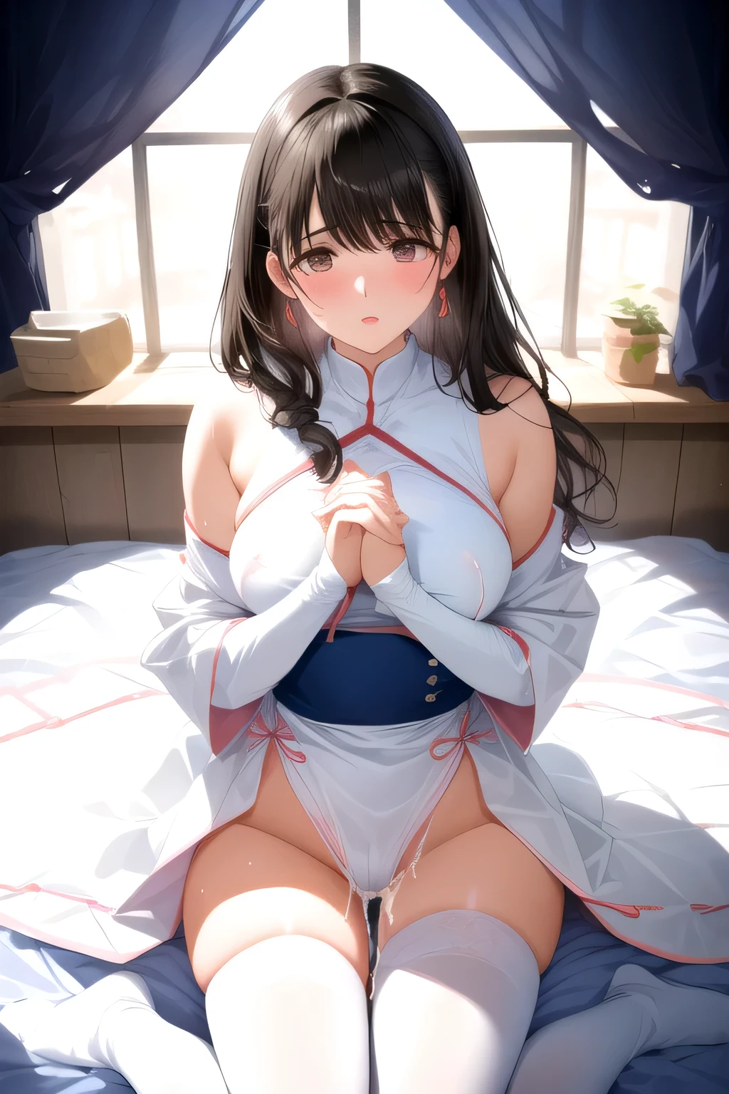 (NSFW:1.4)、(masterpiece, Highest quality), Intricate details,(buzzer、Near future)、(Black Hair)、(White and pink clothes、The perfect outfit、White tights、Hero of Justice Costume、Pink Ribbon、Put on gloves、White and Pink Rider Suit、jumper)、(The men around me were wearing black tights..、The men around me are wearing sunglasses.、The men around me are wearing masks.)
One Woman、(Clothes get torn)、(20-year-old female)、(Eyebrows are lowered、cry、shout、run away、The stick enters the crotch、Clear liquid comes out of the crotch、Blood flows from the groin)
Bearded Man, surrounded by Three Men, Scared, Think carefully, dark,Blood,(Three Men)、A man grabs her waist、Bearded Manが胸をつかむ、Young man hugging、Bearded Manが腕をつかむ、Grab the leg、Man and woman Have sex、M-shaped feet、(cry、His penis goes between my legs)、Fight、Tying your hands、Tie your chest with rope、Prisoner、Imprisonment、(Excessive 、Cum on body:1.2、cum in pussy)、(Old man licking)、(hug、Touching the chest)、((Browsing Caution),(2 men、1 female,Have sex),(Top girl,Straddle),( Sealing)、(put your hand inside your pants、Has a peniuscular, A fat man forcefully hugs a woman、The woman is dressed as a heroine.)、(Put your arms behind your back, bound, From behind)、(bound、ロープでTying your hands)、(pig man)、((excessive cum、cum on body:1.2、cum in puss)、(White liquid on the head、White liquid on the arm、White liquid on the feet、 on face、Sweat、semen、 comes out of the crotch:1.2))、(A man puts his dick in his ass)