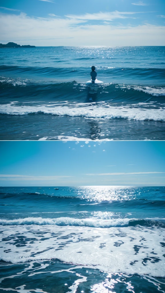 The calm sea