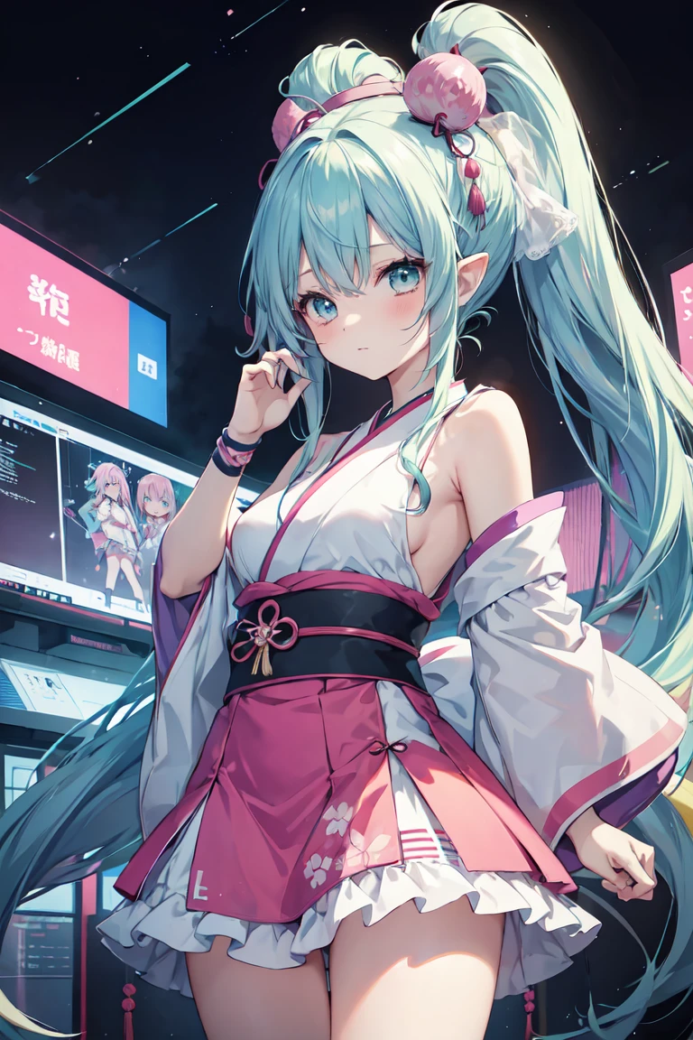 Japanese cartoons girl with blue hair and pink dress holding her head, Night Core, Pink ponytail hair and cyan eyes, (Japanese cartoons girl), Japanese cartoons moe artstyle, cute Japanese cartoons girl, Japanese cartoons!!!!!!!!!!!!!!!, Japanese cartoons girl, future, hatsune future, futuredayo, Japanese cartoons wallaper, Japanese cartoons!!!, cute Japanese cartoons, | | very very Japanese cartoons!!!, pretty Japanese cartoons girl,wallpaper,Double,Couple,wing,Elf,Glass心,Science Fiction,men and women,Glass,Clarity,Cyber朋克,mechanical,mechanical身体,Melancholy,Glass构造,Glass身体,Glass头发,transparent,mechanicaltransparent身体,men and women,一对men and women,Cyber,