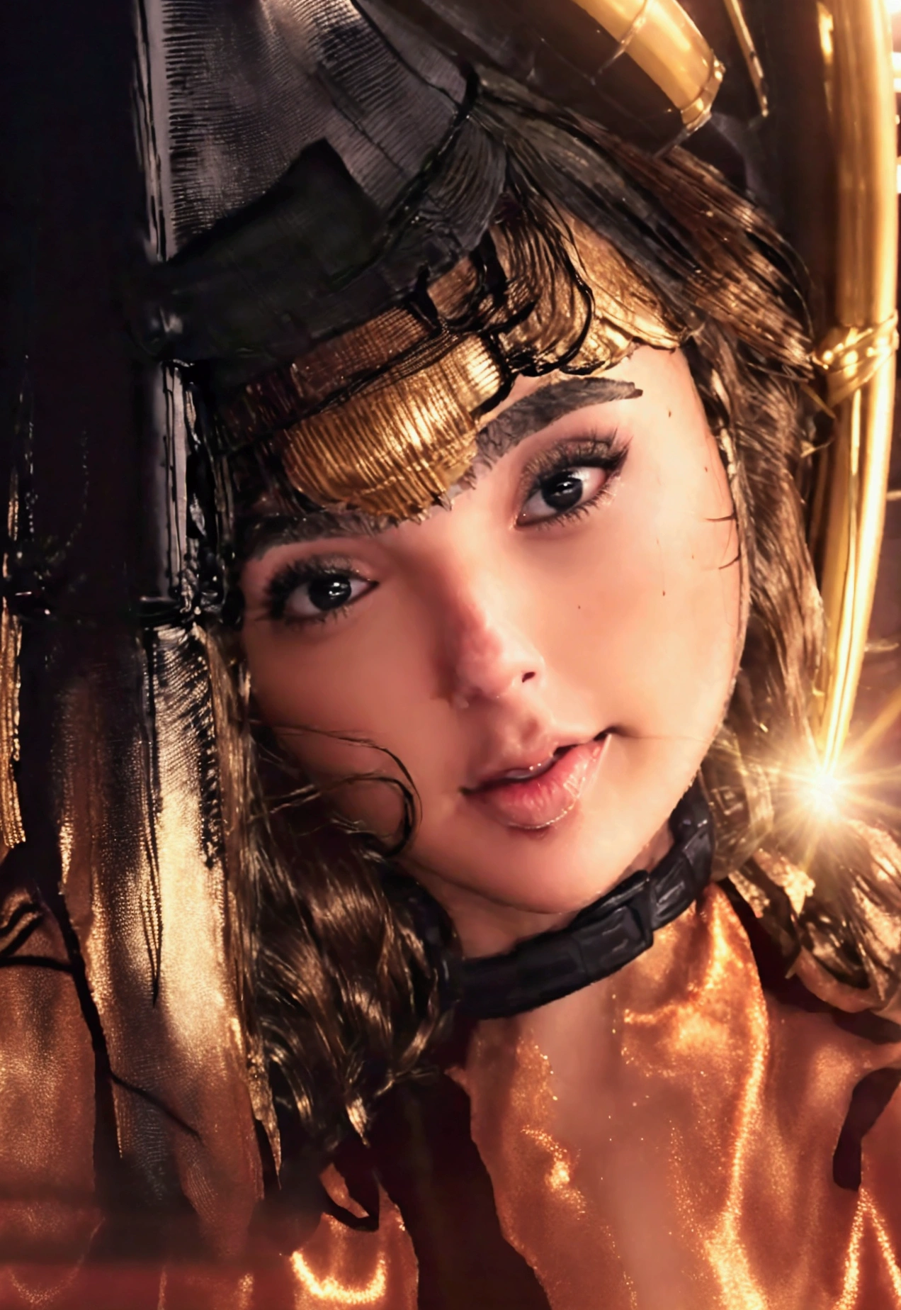 GAL GADOT, (blushful, terrifed, cryin), tied to a chair, tied to the chair, (manga curta, mini-skirt, seaman uniform), (Inside the basement, underground), (wrist cuffs, Ankle cuffs, bound wrists, ankles tied), perfectbody, face detailed, detailedeyes, whole body, image taken from afar