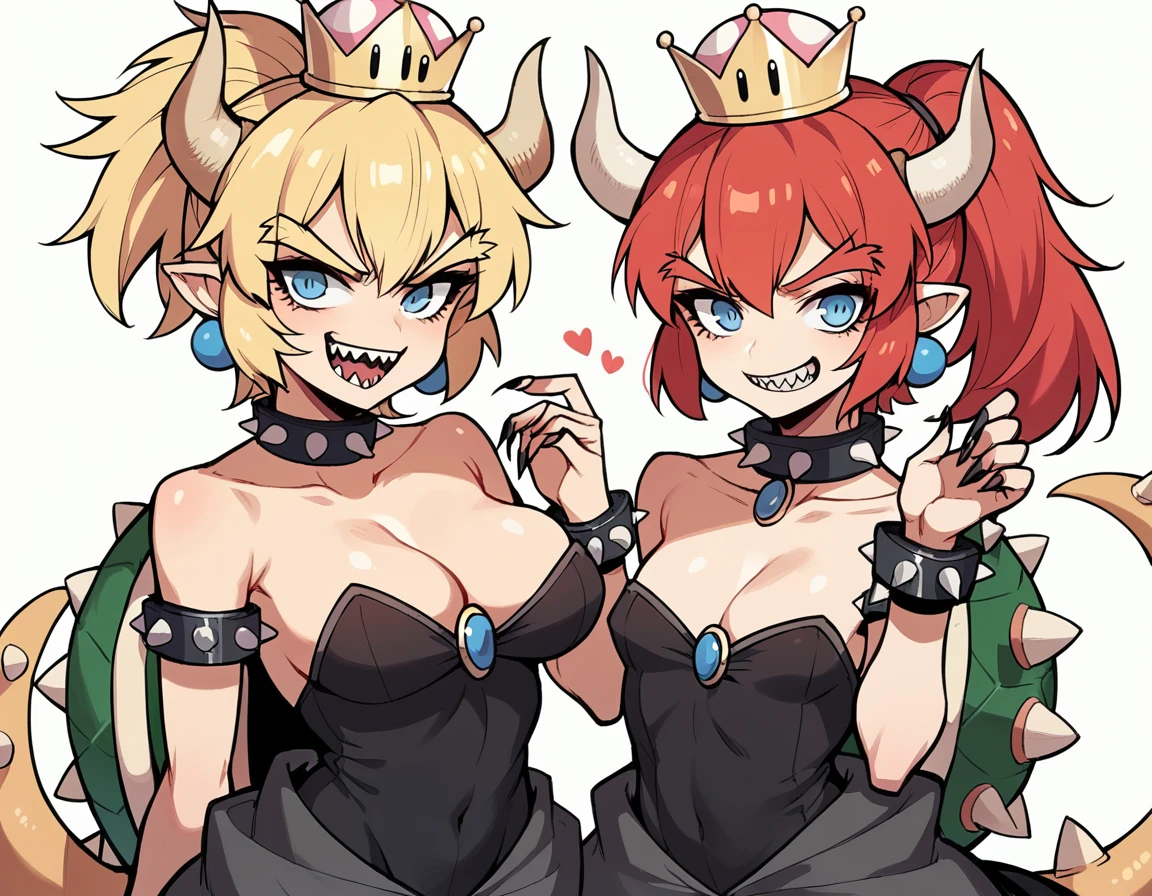 Bowsette Jr Very Very Big tits goth maiô preto gostoso
