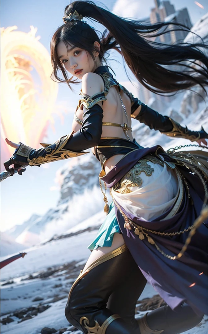 close up of a girl or woman (K-Pop idol), detailed hair , big booobs , shadowbringers cinematic, 4 k detail fantasy, a beautiful fantasy empress, game cg, xianxia fantasy, xianxia hero, 2. 5 d cgi anime fantasy artwork, cinematic goddess close shot, ruan jia and artgerm, wow 4 k detail fantasy, hyper-detailed fantasy character, high definition, hyper- detailed,perfect, fantastic, detailed facial and body skin texture, detail vagina (pussy), detail eyes, detailed everything.