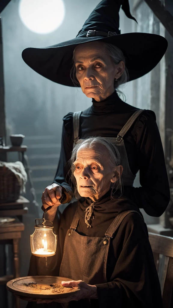 witch Grandmother ugly Creepy Overall dim