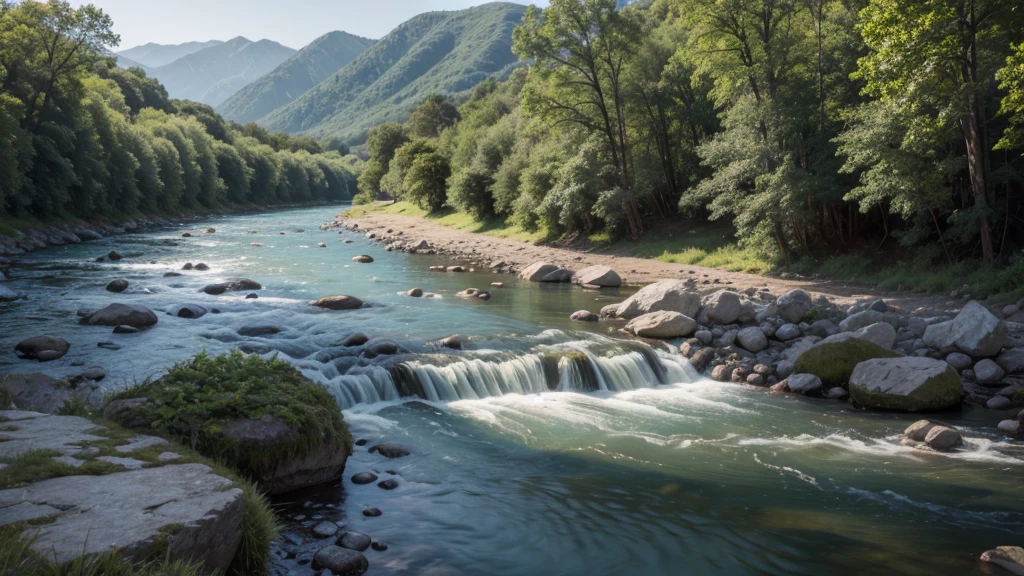 river landscapes, landscapes
