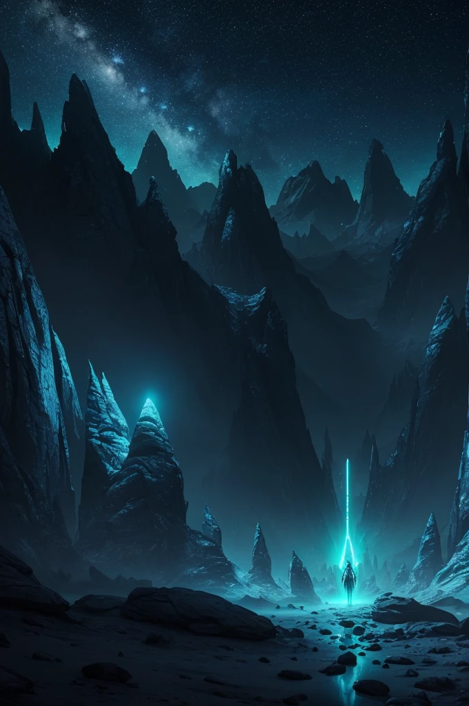 * "Create an 8k female Sirian alien, in a surreal and futuristic landscape, combining natural elements such as mountains and forests with advanced technological structures. Use a vibrant color palette and include details such as neon lights and starry skies. The scene should look like a world science fiction, with a sense of mystery and exploration,UFO."