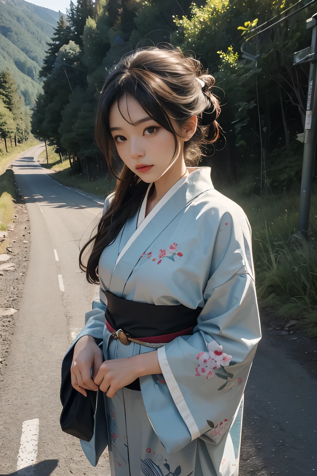 Beautiful,Junko Ishihara,Over Amagi,Prostitute,or period,Years falls,Flame of Love,Disheveled Japanese clothing,In the mountains,The twists and turns of the deep mountains,Flames of Passion,Mature women in their thirties,A devoted beauty,Disheveled Hair,Disheveled outfit,A half-crazed woman obsessed with love,Disheveled, thin kimono,thin yukata,A distraught yukata wearer,Female Artist,Narrow eyes,Single-minded gaze,Simple string belt,or period,Dark mountain path,Crossing the mountain pass,Unpaved mountain roads,On the road through the dark forest,Unpaved road,promenade,Mountain trail,Dirt Road,登Mountain trail,When the road wasn&#39;t paved yet,Old mountain path,ground road,carriage,rickshaw,She&#39;s wearing light clothing and her chest is exposed.,Beautiful Mature Woman,Her chest is open, exposing her beautiful nipples.,A narrow, winding road leading uphill,Mountain path where you can see the bare ground,A lightly dressed kimono that is slightly disheveled,Road in the Middle Ages,No cars, only horses and rickshaws,A narrow road just wide enough for one person to pass through々A path through a dark mountain forest covered with snow,Ninety-nine percent off,Steep dirt road,Dirt-stained area around the feet,Climbing dangerous mountain trails,Animal trail,Unpaved road,Paths for wild boars, etc.,Extremely small and flat chest,Beautiful nipples,The face of a virtuous angel with many good experiences,A beautiful face like a legendary celestial maiden,Unpaved mountain road,Indigo yukata,Wearing cute wooden women&#39;s can,No baggage,Holding a single flower,On the ground in the mountains,in the forest,A tall peak in the distance々,A thin yukata with a simple, plain geometric pattern,Beautiful nipples,Beauty,The length of the yukata is long,Face close-up,Promenade,Kemono Road,