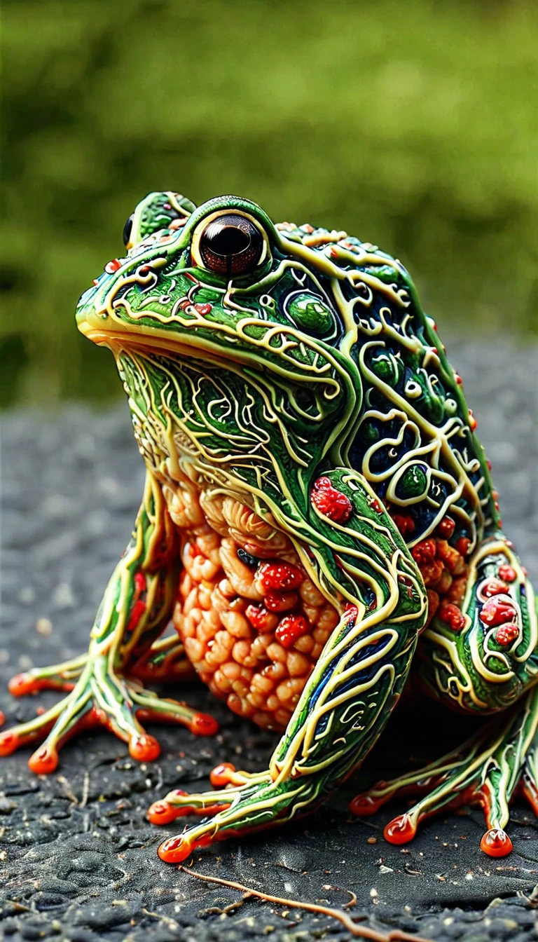 ais-vesselz,  frog covered with ais-vesselz