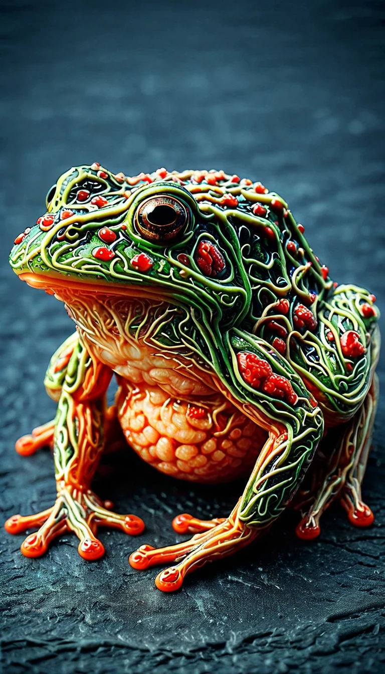 ais-vesselz, frog covered with ais-vesselz