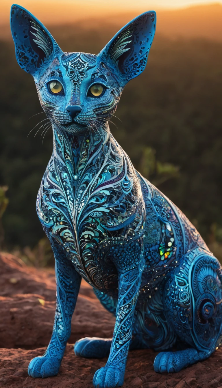 (best quality,4k,8k,highres,masterpiece:1.2),ultra-detailed,(realistic,photorealistic,photo-realistic:1.37),HDR,UHD,studio lighting,ultra-fine painting,sharp focus,physically-based rendering,extreme detail description,professional,vivid colors,bokeh,creepy. Create a description of unique and never-before-seen magical creatures from Mars. These creatures are known for their dark and mysterious nature, yet they possess a certain cuteness that is both intriguing and captivating. The creatures are characterized by their intricate zentangle patterns, which give them a 3D crunch effect and a cinematic appearance. What sets them apart is the bioluminescent glow emitted from their zentangle lines, creating a mesmerizing and ethereal ambiance.