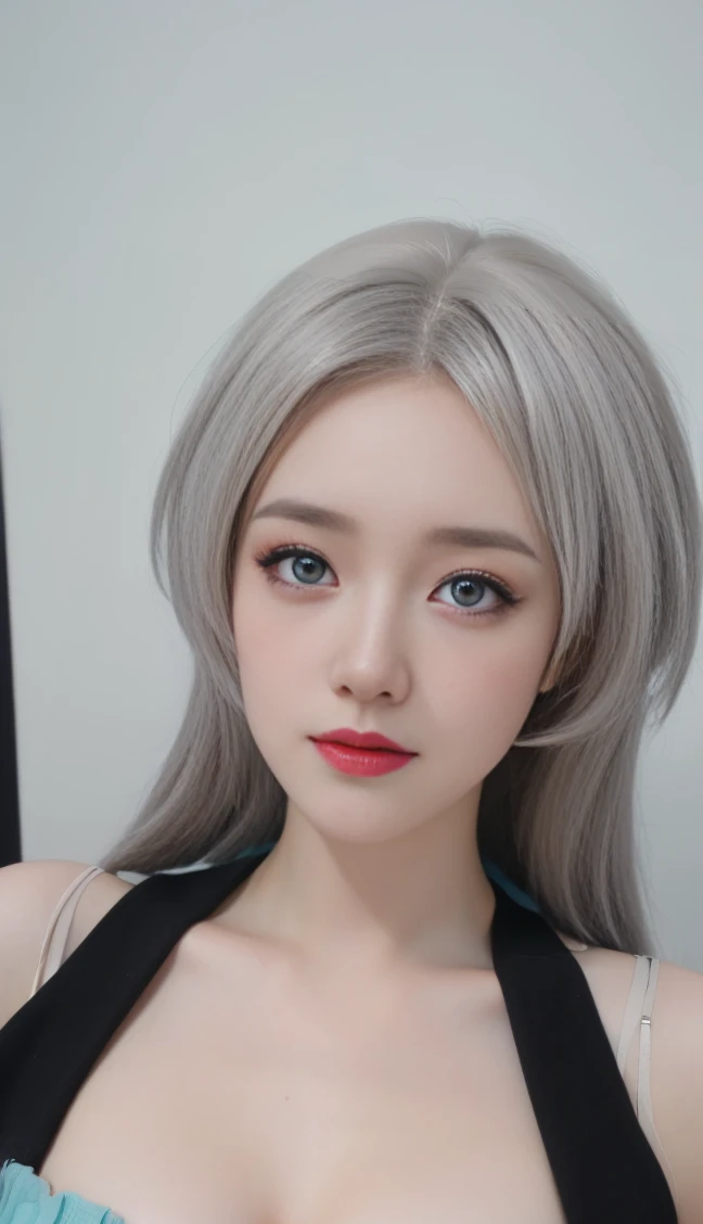 ulzzang-6500-v1.1,(raw photo:1.2),((photorealistic:1.30)), ((best quality)) ,((masterpiece)),((Ultra High Resolution)), ((Clear View)),,Ultra-high resolution,Clear face,(Reality:1.4) , illustration, an extremely delicate and beautiful, extremely detailed ,CG ,unity ,8k wallpaper, Amazing, finely detail, masterpiece,best quality,official art,extremely detailed CG unity 8k wallpaper,absurdres, incredibly absurdres, huge filesize, ultra-detailed, highres, extremely detailed,beautiful detailed girl, extremely detailed eyes and face, beautiful detailed eyes,light on face,cinematic lighting, 4k ultra high definition、best quality, masterpiece, ultra-high resolution, (Reality: 1.4), 1 girl, 独奏, Thin hair、purple and black、(My girl、My cosmetics)、 Danteidong、(Super Giant Breasts :1.3) 、 (fuck breasts: 1.3), ( (Light makeup, Oily skin, Bright skin, Realistic skin texture, Smooth and beautiful skin, Bright and radiant skin)), (panorama: 1.8) (masterpiece, top quality, Highly detailed, Best shadows), (Detailed background, Bright fantasy), (Beautiful and smooth face), High contrast, (Optimal lighting, Very subtle), ((Bright)), Colorful, Highly Detailed, Dramatic light, Detailed Complicated, alone , Pointed face, (broken glass), (upper body : 1.5), (upper body), standing, bangs, (white hair:1.3), Headband, hair ornament, , short skirt,
