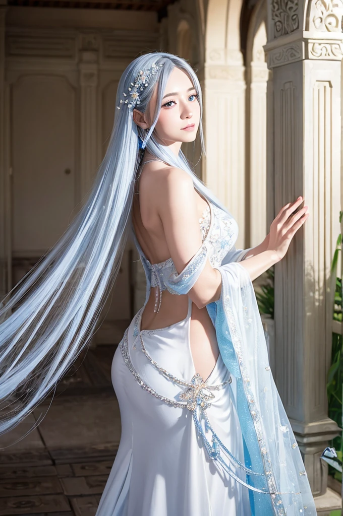 long hair sexy clothes