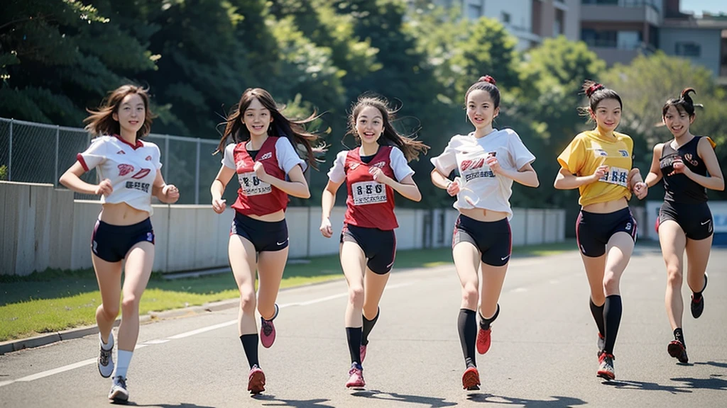 Purple and red female athlete runs on track with other athletes, akikazu mizuno, Kazami Yuuka, Kazue Kato, akiko takase, Chiho Ashima, Teshirogi Shiori, Shoko Nishimiya, Aoi Ogata, Mao Hamaguchi, Sui Ishida, Hanekawa Wings,It&#39;s like Lisa Simpson has come back to life., leaked image, leaked photo, Instagramグラムで, Dilraba Dilmurat, Luan Cute Vtuber, Cartoonish cute, Hannah Alisa Omare, Instagram, Larisa Manovar, eva elfie, Caitlin Mini Cute Style、Huge Breasts、Smiling、Shortcuts、Full body photo、Far angle、Protruding buttocks、Athletic uniform、