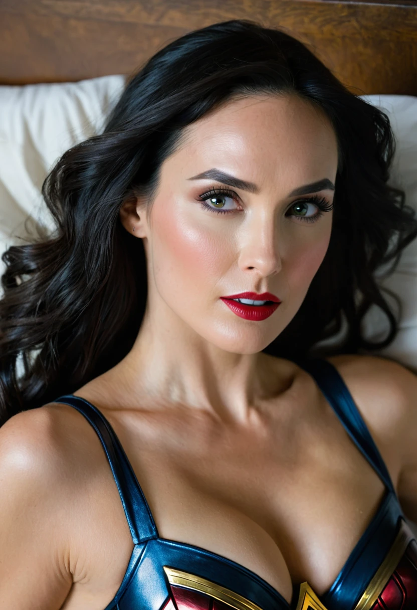 Megan Fox sitting in lingerie in profile