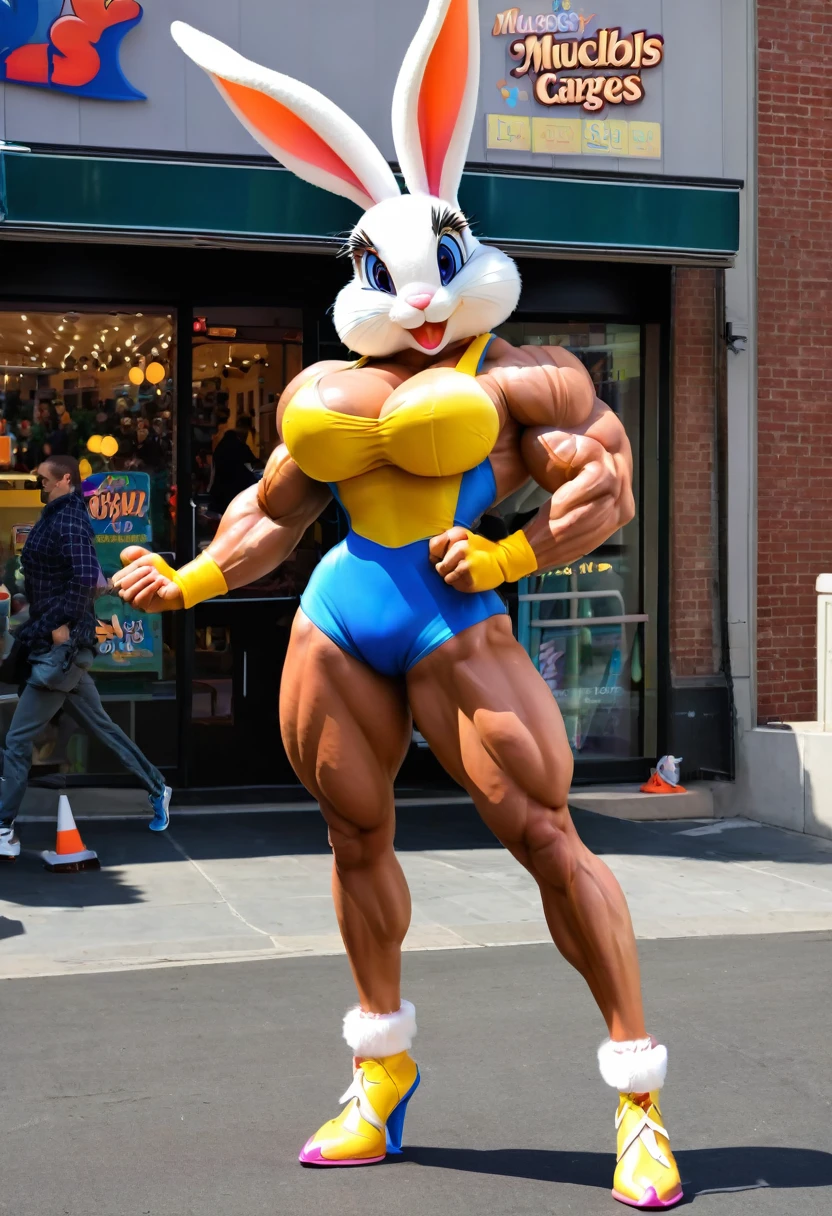 Lola bunny big size large giant muscles