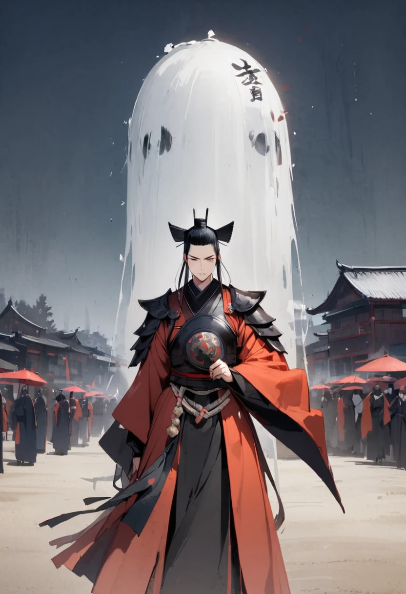 night、Haunted house、pavilion、Heian-kyo、The capital of Kyoto、Large building、landscape、dwelling、ghost、Dynamic Angle、masterpiece、best quality、ultra-detail、There is no one、Buildings only