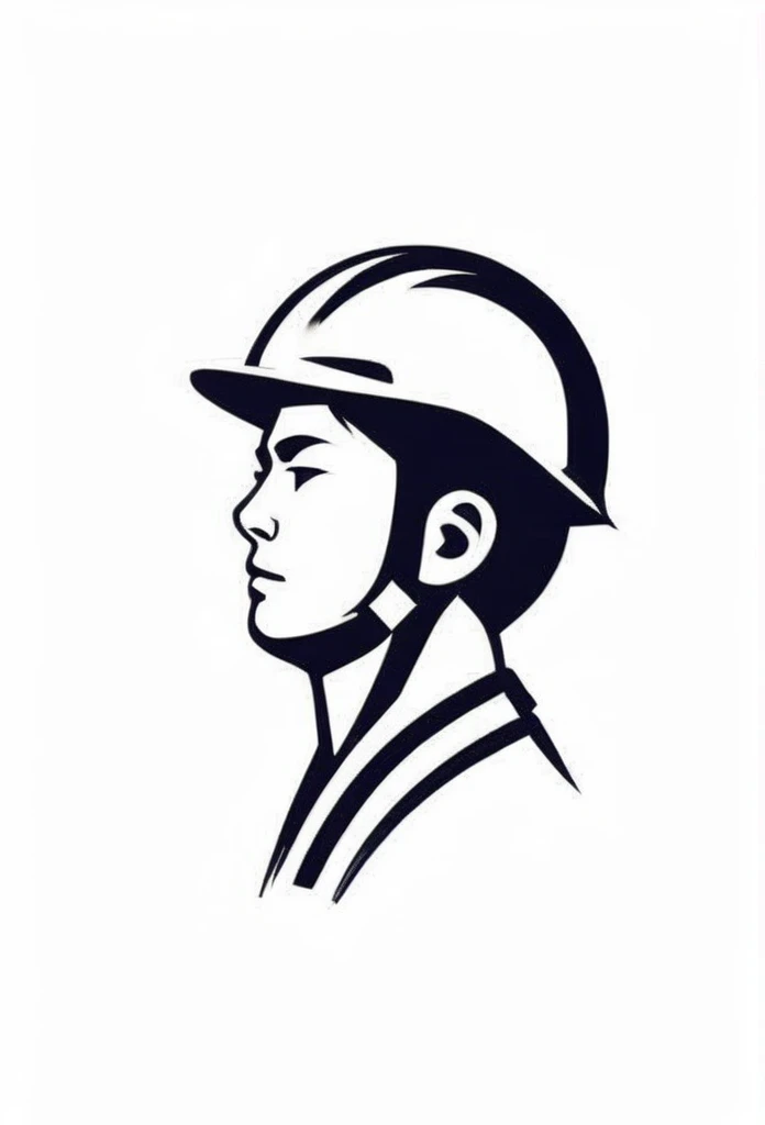 Fashionable logos of the Japanese construction industry
Pretty cool
chic and modern design
A Japanese civil engineering company that paints a logo of a powerful person who is enthusiastic about building, wearing a helmet, working hard, and working hard
The person is a big picture from head to toe, with only a silhouette and no clear picture of his face
White background
