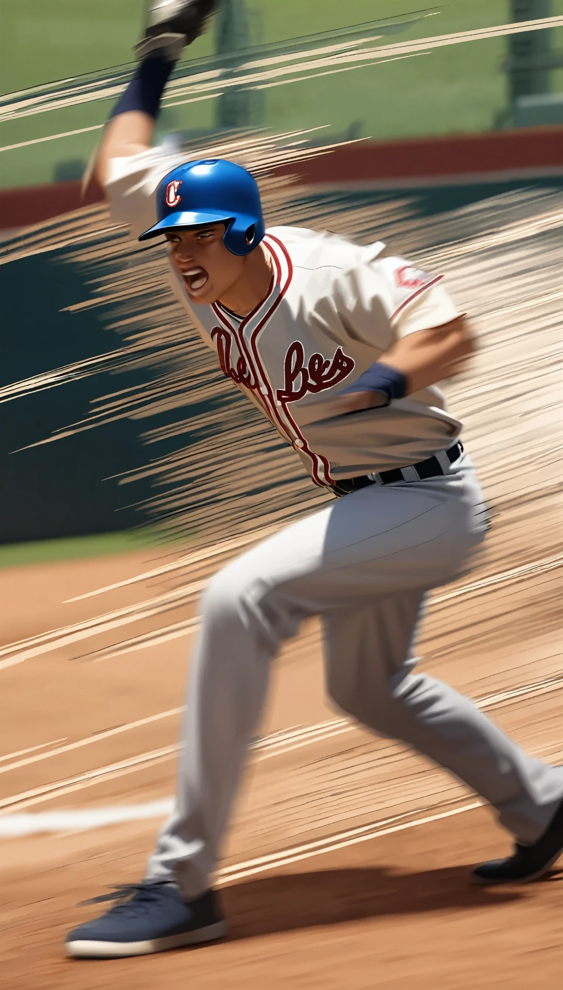 2.5D, delicate and dynamic, Major League Baseball, super play, dynamic and realistic, motion blur, action blur, speed line