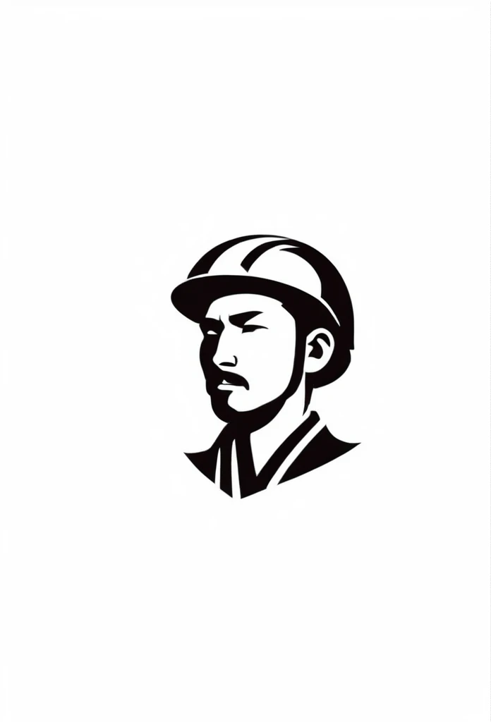Fashionable logo of Japanese infrastructure equipment company
Pretty cool
chic and modern design
A Japanese infrastructure company that paints a logo of a powerful person who is enthusiastic about building, wearing a helmet, working hard, and working hard
The person is a big picture from head to toe, with only a silhouette and no clear picture of his face
White background