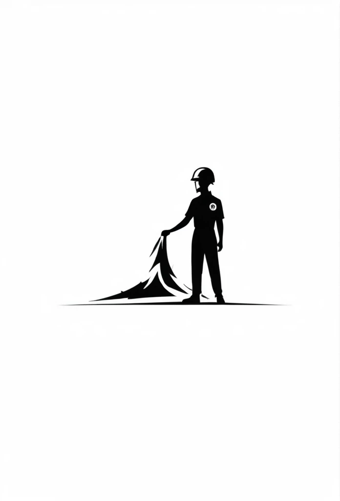 Fashionable logo of Japanese infrastructure equipment company
Pretty cool
chic and modern design
A Japanese infrastructure company that paints a logo of a powerful person who is enthusiastic about building, wearing a helmet, working hard, and working hard
The person is a big picture from head to toe, with only a silhouette and no clear picture of his face
White background