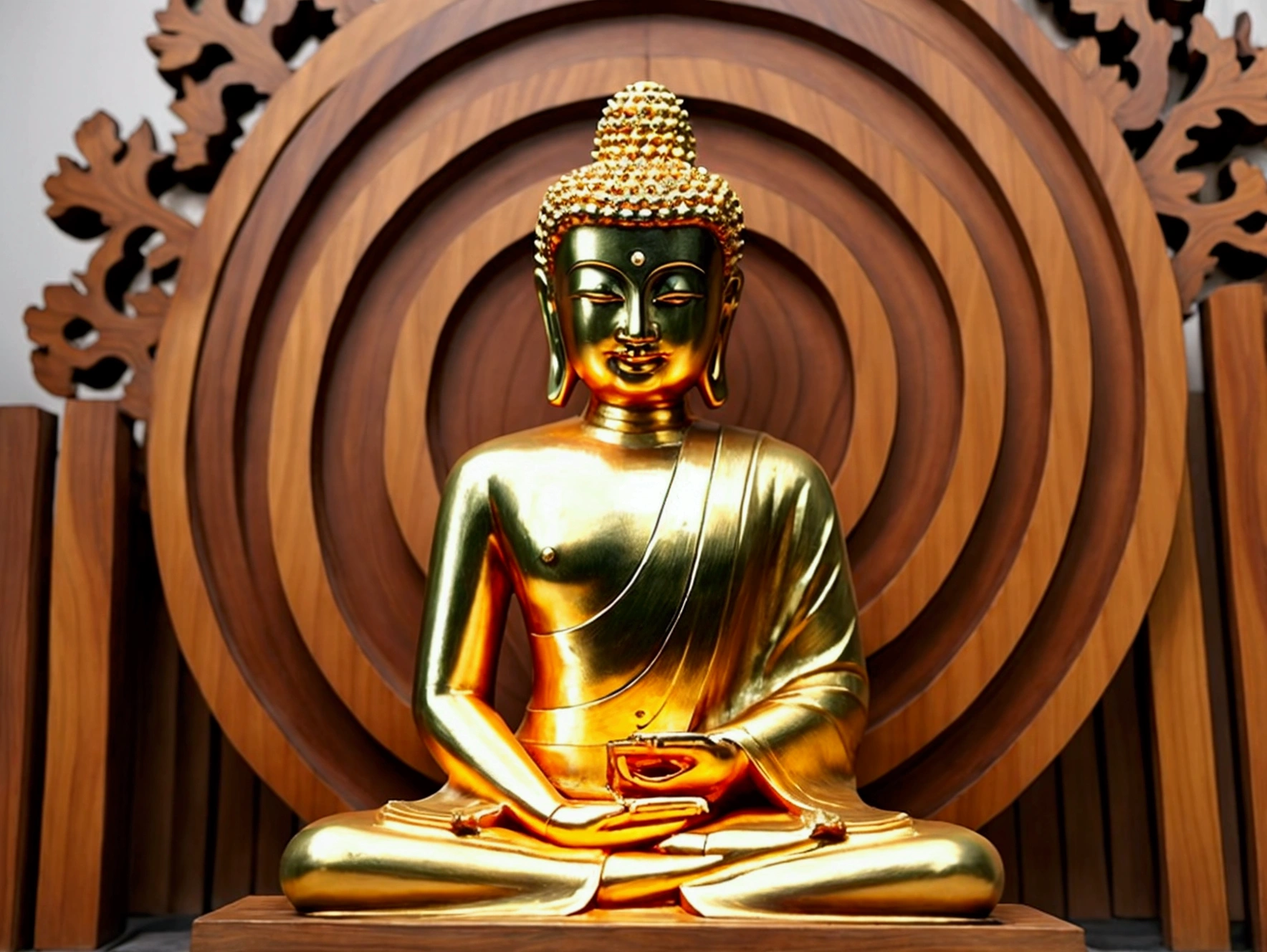yewn　Wood Carving　Buddha　Taiwan
