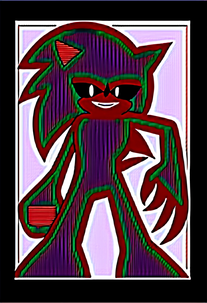 score_9, score_8_up, score_7_up, score_6_up, anime artstyle,
spot color, cinematic, atmospheric, soft cinematic light, dim colors, cheery photoshot, light, happy,
(view from below, ground level shot:1.2), looking down,
staring, long nails, long claws, solo
sticking out finger, looking at viewer,
Smile, Yellow teeth,
shiny fur,
shaded face, glowing eye, red pupil, black sclera, black eyes, sonic, Sonic.exe, blood
standing