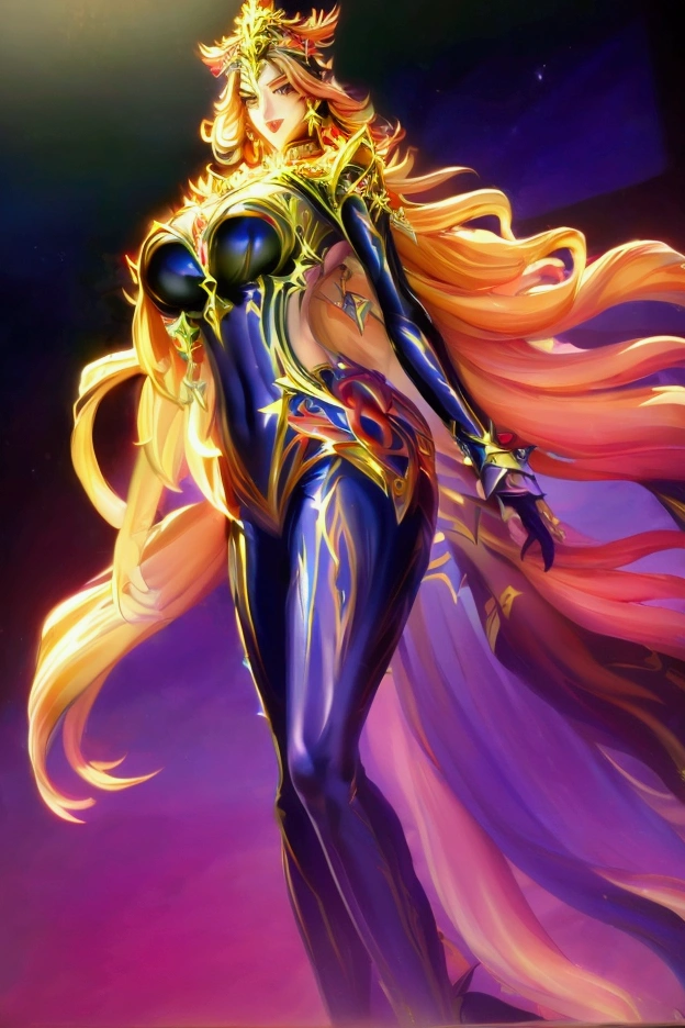 ((masterpiece, best quality, Highest image quality, high resolution, Reality, original photo, 8K)), ((Extremely detailed CG unified 8k wallpaper)), (Huge stunning goddess photo, 非常火辣和Sexy, Stunning beauty, Perfect proportion, Beautiful Body, Slim and beautiful figure:1.4),Genshin Impact，Vulcan，Genshin Impact的Vulcan，Role，Sexy，Large Breasts，Doujinshi，