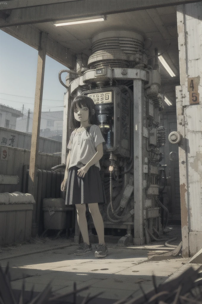 8K,nonsense, height, Very detailed, Masterpiece, sharp shading,under,Tatsuyuki
1 girl,child,abandoned station,Black & White,got the machine,(The machine is obsolete.:1.3)
(alone:1.2),1 girl,Masterpiece,