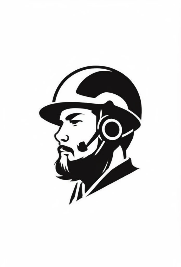 Stylish logo of equipment company for concrete road construction in Japan

Pretty cool
chic and modern design

A Japanese concrete road construction equipment company that paints a logo of a powerful, strong man who works hard, wearing a helmet and sweating
the figure is a head-to-foot, silhouette-only, not a clear picture of his face

White background