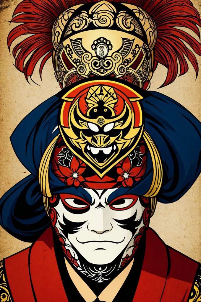 Create some masks for a band called Yokai Noiz