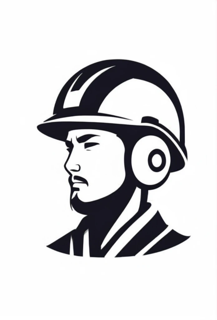 Stylish logo of equipment company for concrete road construction in Japan
Pretty cool
chic and modern design
A Japanese concrete road construction equipment company that paints a logo of a powerful, strong man who works hard, wearing a helmet and sweating
the figure is a head-to-foot, silhouette-only, not a clear picture of his face
腕を振り上げる
White background