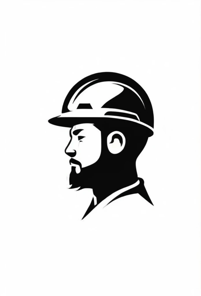 Stylish logo of equipment company for concrete road construction in Japan

Pretty cool
chic and modern design

A Japanese concrete road construction equipment company that paints a logo of a powerful, strong man who works hard, wearing a helmet and sweating
the figure is a head-to-foot, silhouette-only, not a clear picture of his face

腕を振り上げる

White background