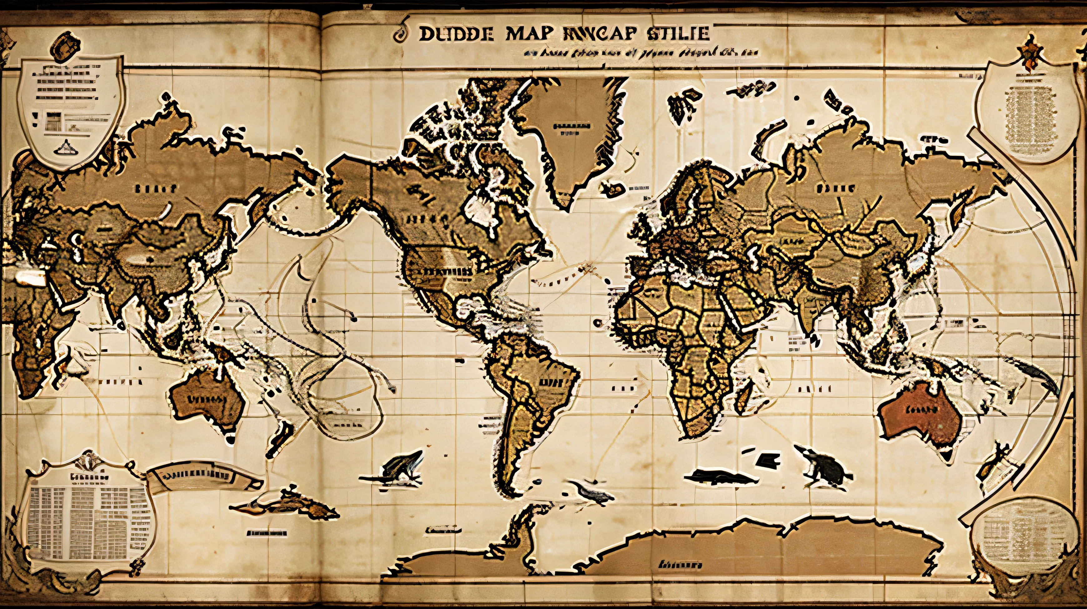 Historical map of trade routes used by the  Dutch East India Company VOC