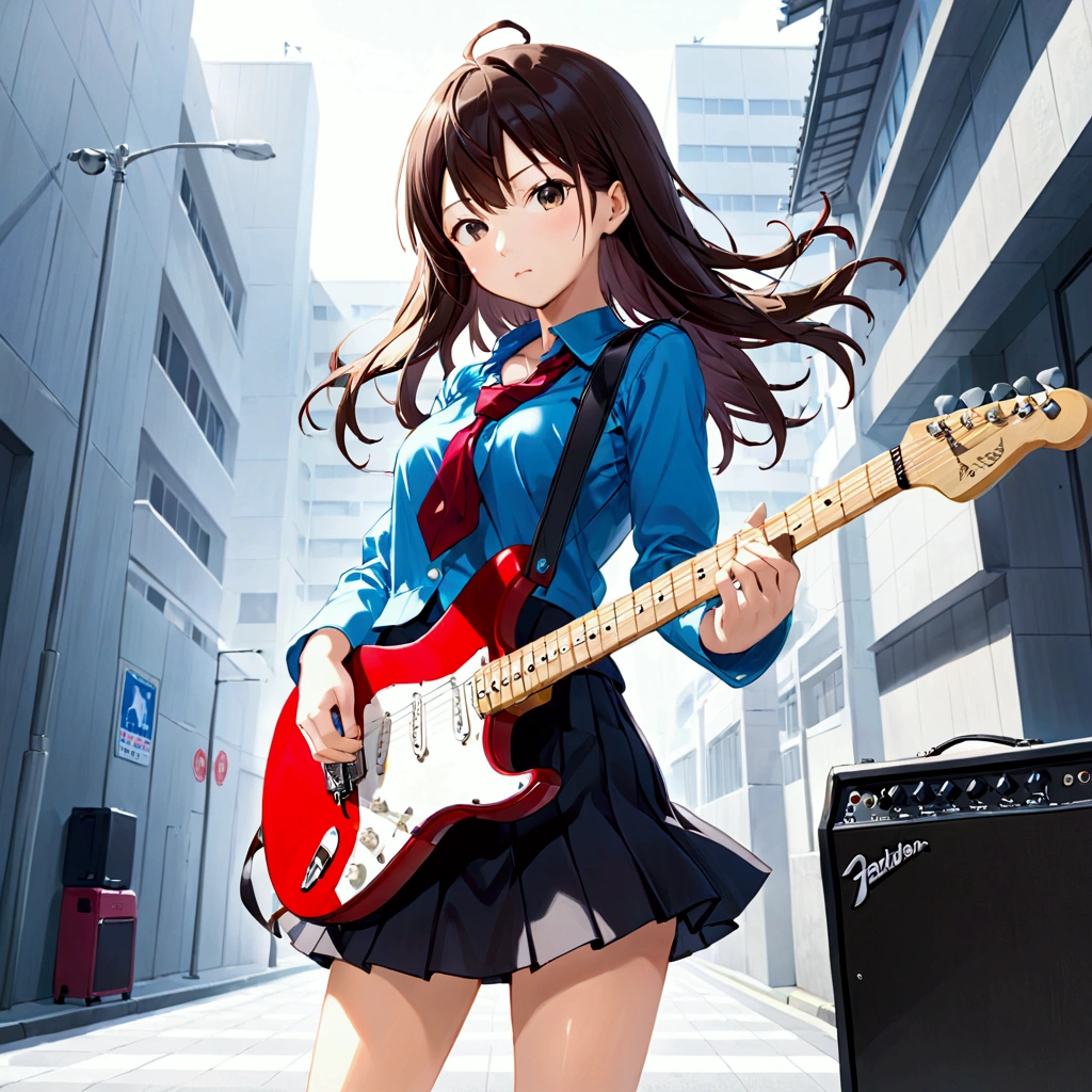 kyoto animetion,kei-on,high school girl、Electric guitar、Fender Stratocaster、