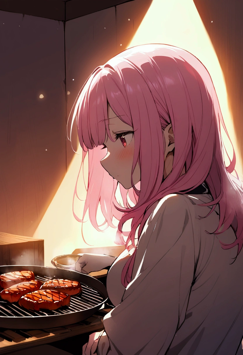 Goosebumps、Girl with pink hair