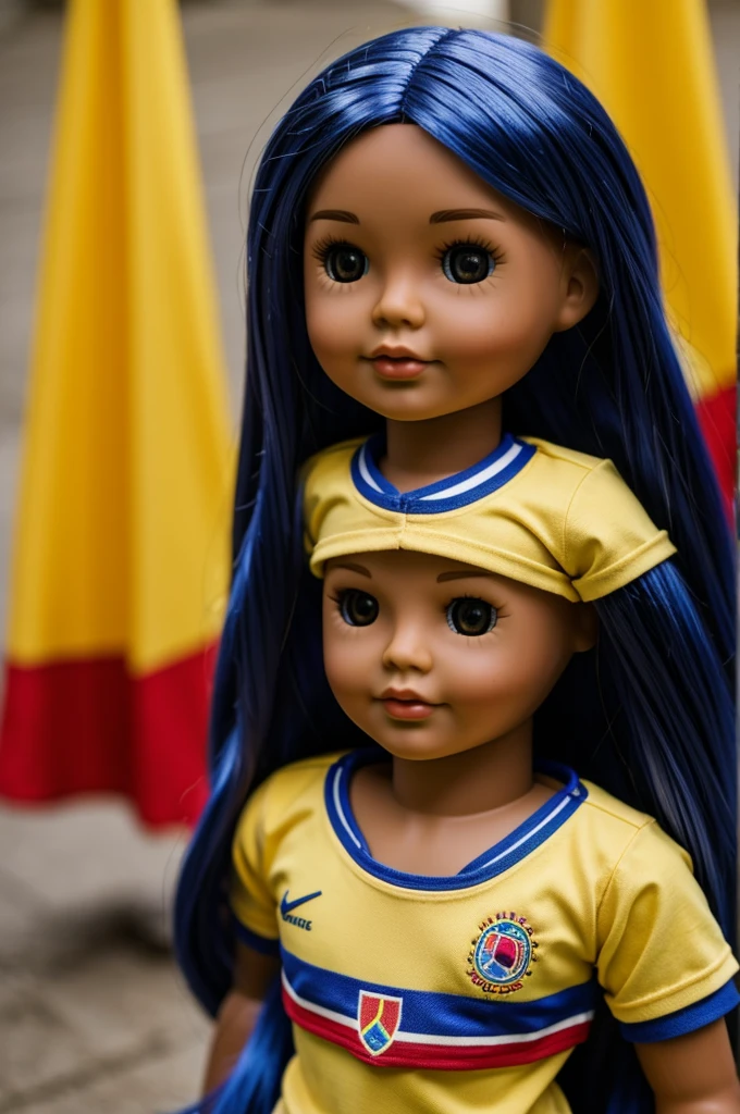 Doll with the Colombia shirt