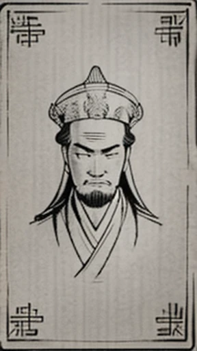（（Monochrome））、Oriental、（（Men in ancient China））、Highest quality、masterpiece、Ultra-high resolution、(Realistic:1.4)、Game Poster、Three Kingdoms