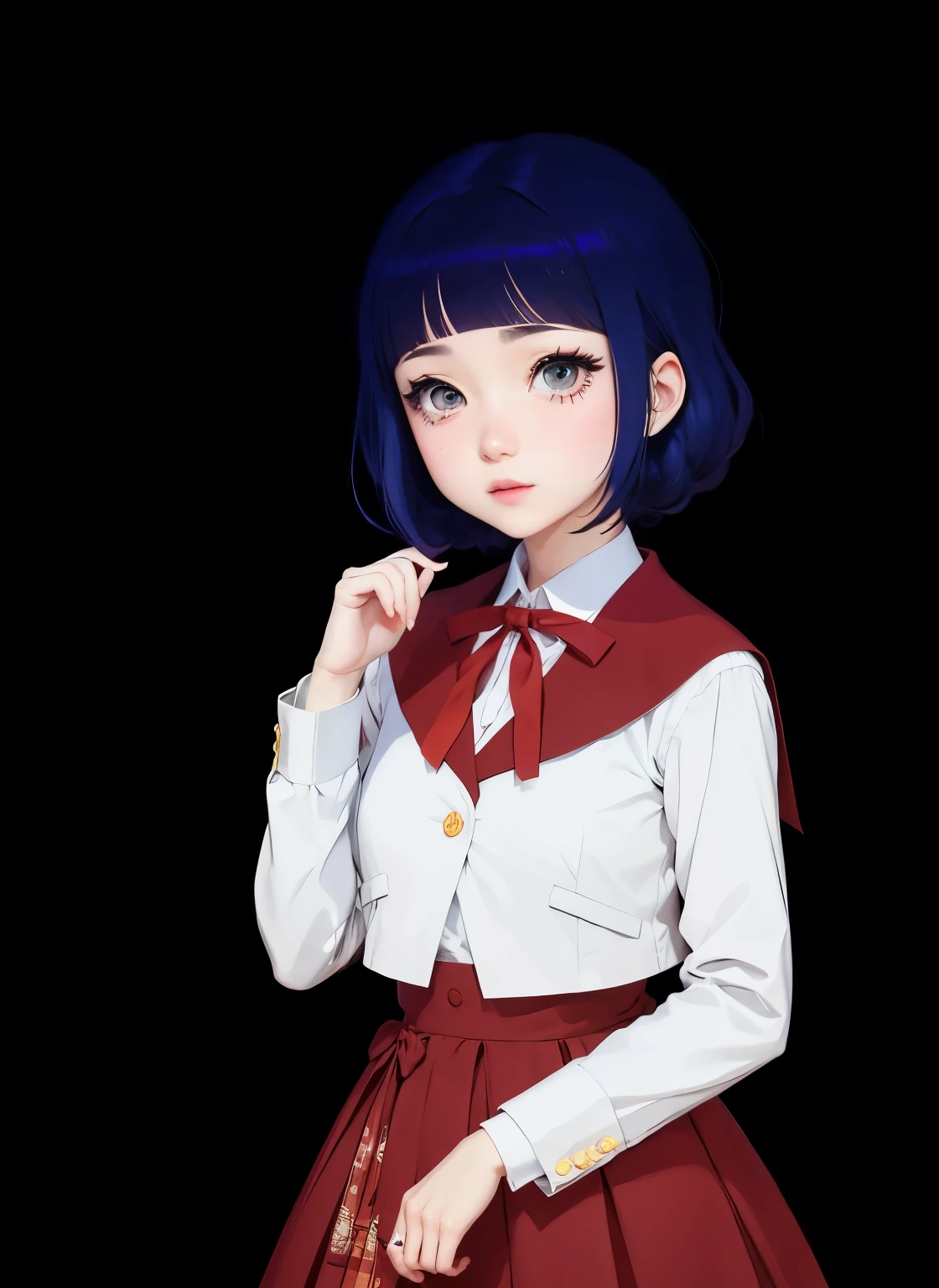 anime girl with red tie, anime look of a beautiful girl, hinata hyuuga, gapmoe yandere, akane owari danganronpa, anime moe art style, I'm going to make fanart too, anime look of a young girl, must tear from the overlord, Yaoi Kasuma, Shirabii, anime young man