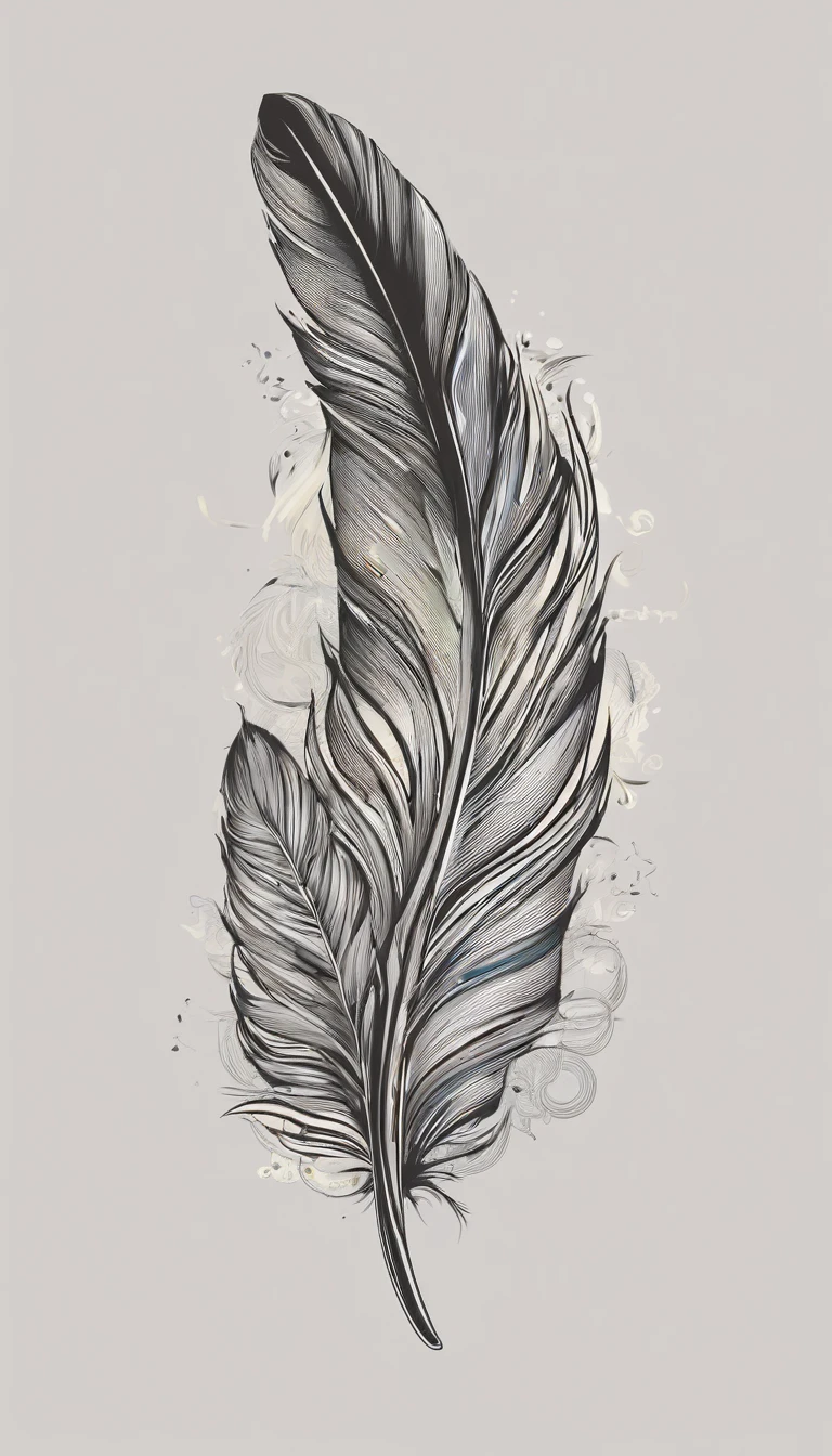 logo design of a MEMORY FEATHER for the brand “Penamemoria".