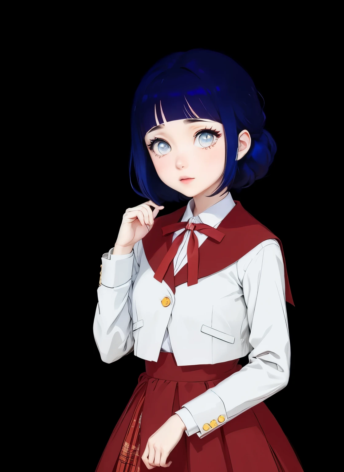 anime girl with red tie, anime look of a beautiful girl, hinata hyuuga, gapmoe yandere, akane owari danganronpa, anime moe art style, I&#39;m going to make fanart too, anime look of a young girl, must tear from the overlord, Yaoi Kasuma, Shirabii, anime young man