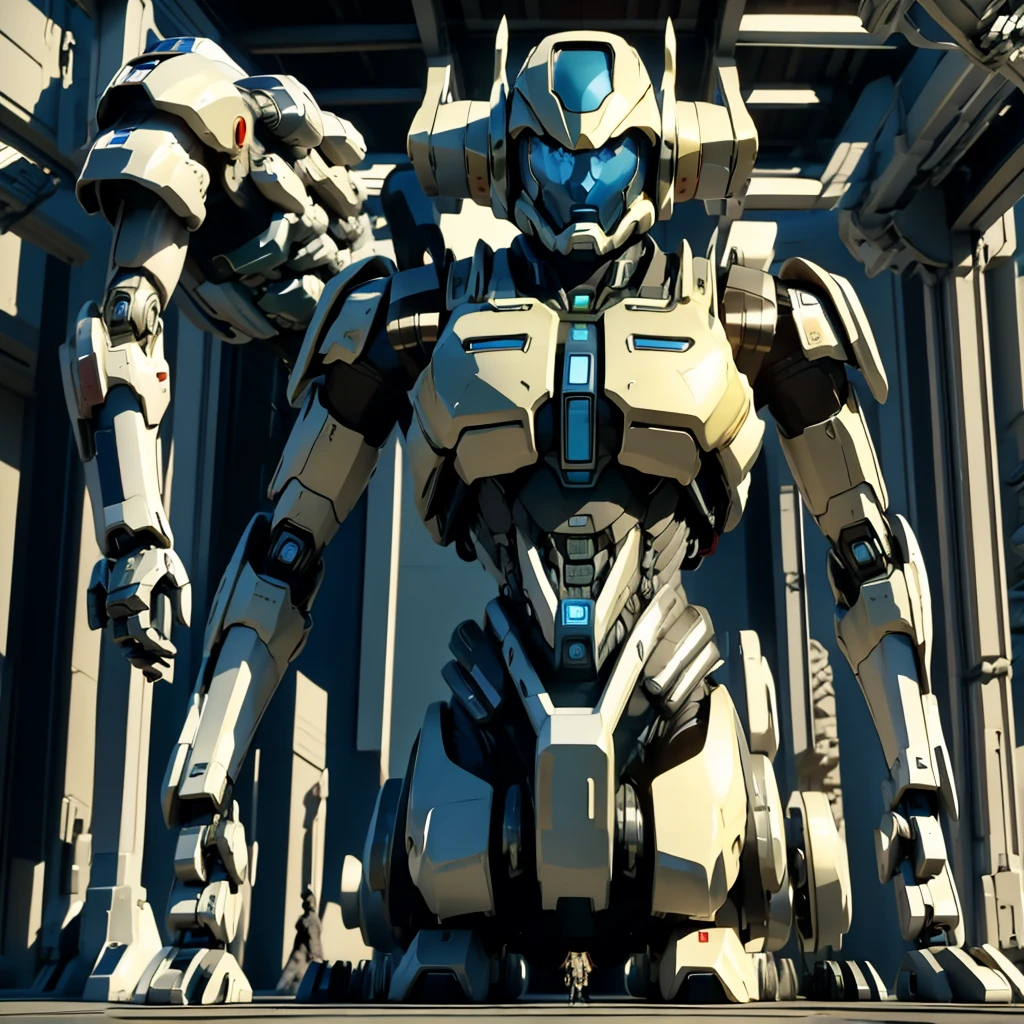 A gigantic robot that people can ride in，Combat Robot，Anime Art，masterpiece，perfection，Science fiction，Stunning visuals，ＳＦ，最高masterpiece，Mecha Action