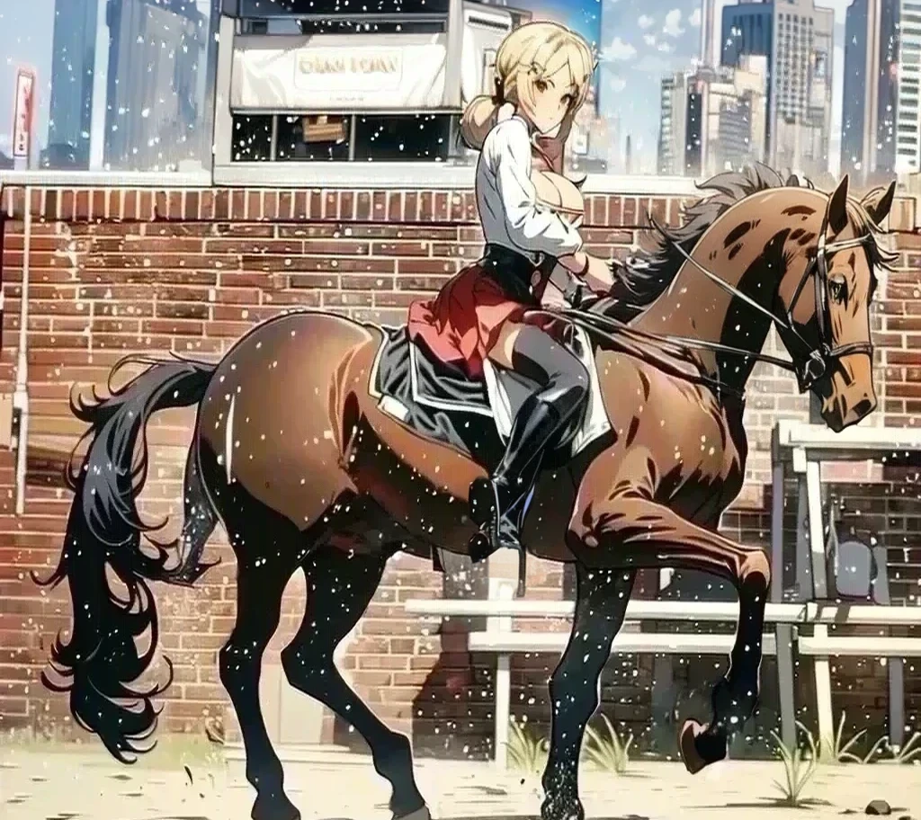 ((best quality)), ((anime masterpiece)), (high detailed), 8k, cinematic lighting, brick wall, fence