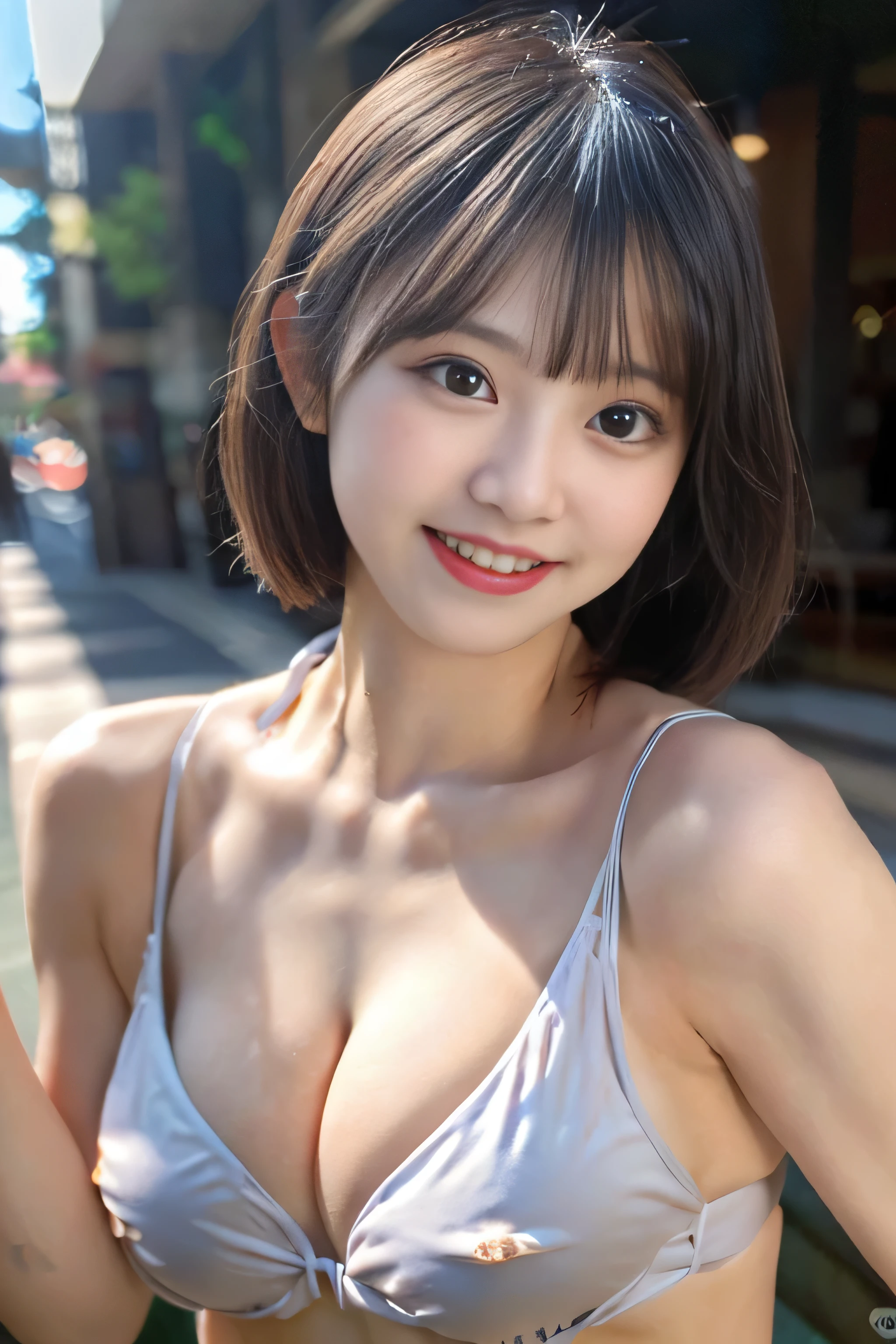 buzzer, Lustful, (Best Quality,4K, 8K, hight resolution, masutepiece:1.2), Ultra-detailed, (Realistic ,Photorealistic ,Photorealsitic:1.37), 1girl in, (Perfect body :1.2), Ultra-detailed face, Detailed lips, Detailed eyes, Sexy double eyelids, Beautiful detailed eyes, Beautiful detailed lips, Orange kimono, (After ), sexy flirty pose, short-hair, Hi-Res, Cinematic Angle, Professional Lighting, Unity 8k Wallpaper, Aesthetic, masterpiece, top-quality, Shy laughter, South Island, Waikiki, indoors, (Large Breasts:1.5), (Slim Body:1.5), (Sexy See-through Bikini:1.5)