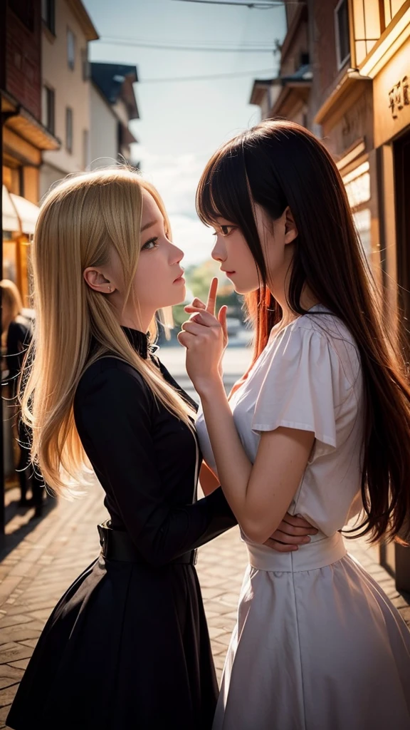 (Natural blonde and redhead girls with pretty faces), Cute pose, Atmospheric, Dark atmosphere, Edge lighting, Sayaka Yamamoto, Saito Asuka, Mao Akiyama's facial features, 8K, Full 体 portrait, ((Almost naked:1.5)), Natural light, Spooky greenhouse at night, Sharp focus, (Highly detailed eyes and face:1.1, Professional photography techniques), (Beautiful small face, beautiful girl, high , Idol Face:1.2, Baby Face:1.4)Happy, K UHD, Hmph, Beautiful and soft skin, Vibrant Skin, blush, ((Beautiful breasts:1.2, Cleavage)), (Small beautiful butt), (Detailed hands:1.2, Anatomically correct hand, Beautiful little hands of a girl:1.3), Perfect proportions, (Perfect Anatomy:1.3), (Highest quality, Masterpiece, Highest quality, Ultra high definition, Photorealism:1.4), ((Confuse each other:1.4)), (Perfect Anatomy:1.3)