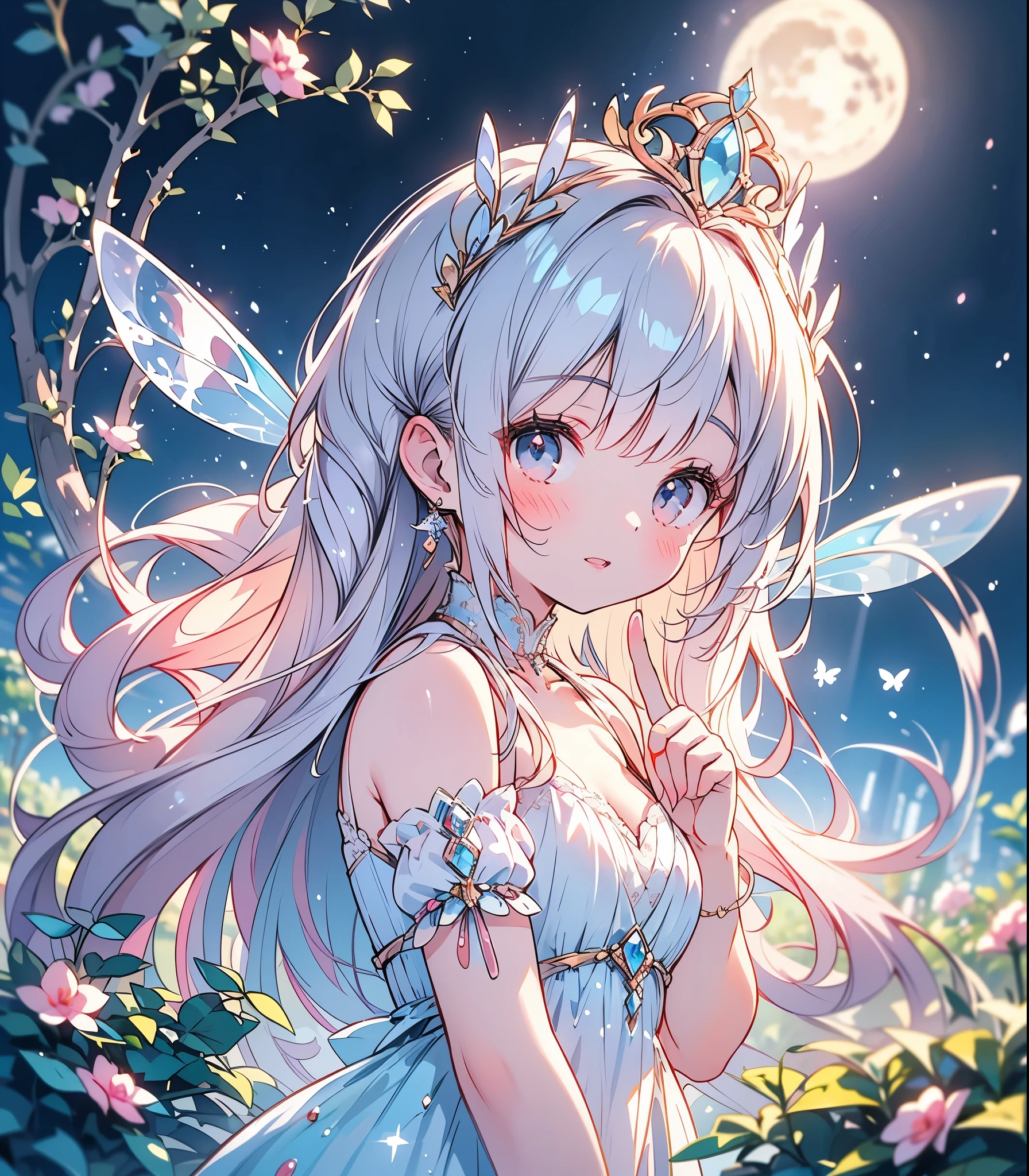 (Exquisite, beautiful, Very detailed, masterpiece, High resolution,high quality,High resolution),(Well-formed face,Soft and thin lines: 1.2, beautiful, Delicate and vivid illustrations with a mature and clear feel) ,He floats in the air, controlling the flames and fire from the rings on his hands.,A delicate and beautiful adult fairy princess with transparent, black wings growing from her back.,Dark Night,inflammation,sparks,From a little distance,She&#39;s wearing a tiara, earrings, necklace and bracelets.,), ((Red, white and black ball gown dress with inflammation motif:1.1, Balloon sleeves, Jewels, ribbons, lace and frills, Fairy wings from the back:1.5)), (Long fingers,Pale pink blush, Plump pink lips,Beautiful and clear eyes,Large Bust, Fair skin, Black knee-highs,Good style),pastel colour, Fantasy,Whole body,flare up
