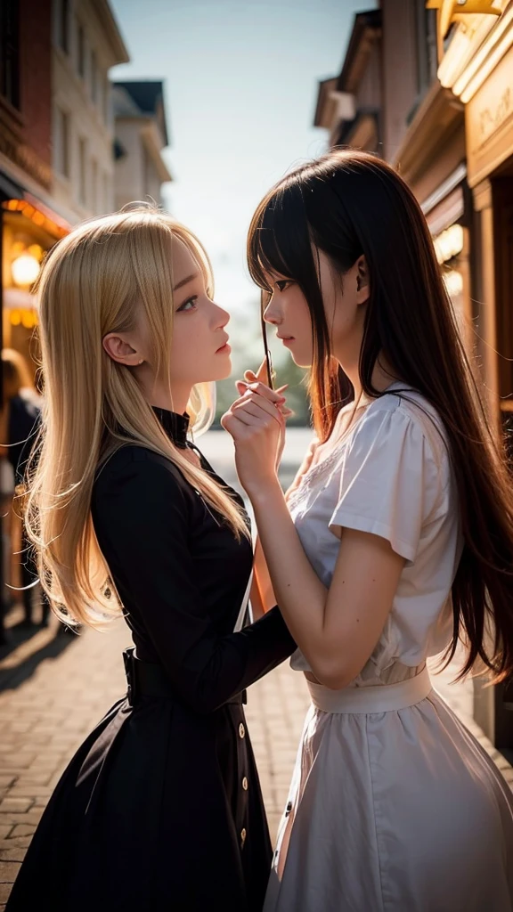 (Natural blonde and redhead girls with pretty faces), Cute pose, Atmospheric, Dark atmosphere, Edge lighting, Sayaka Yamamoto, Saito Asuka, Mao Akiyama&#39;s facial features, 8K, Full 体 portrait, ((Almost naked:1.5)), Natural light, Spooky greenhouse at night, Sharp focus, (Highly detailed eyes and face:1.2, Professional photography techniques), (Beautiful small face, beautiful girl, high , Idol Face, Baby Face:1.4)Happy, K UHD, Hmph, Beautiful and soft skin, Vibrant Skin, blush, ((Beautiful breasts:1.2, Cleavage)), (Small beautiful butt), (Detailed hands:1.1, The optimal ratio is four fingers to one thumb), Perfect proportions, (Perfect Anatomy:1.3), (Highest quality, Masterpiece, Highest quality, Ultra high definition, Photorealism:1.4), ((Confuse each other:1.4))