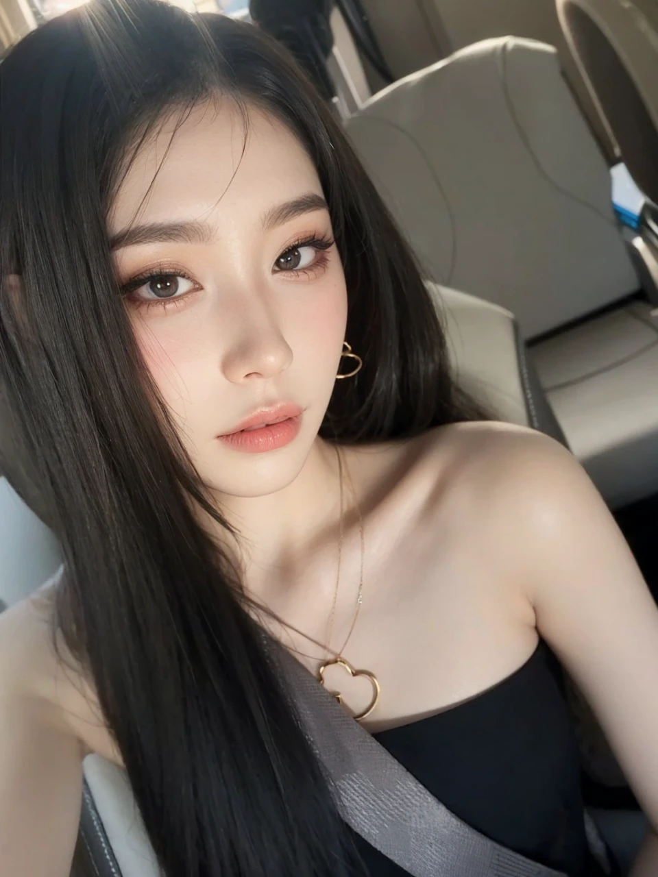Good quality realistic light makeup