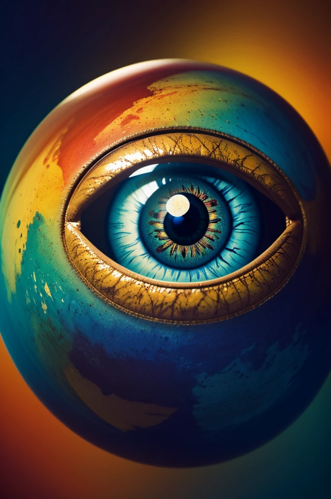 stunning image of cute adorable chibi ((eye ball)) in dark space suit, moody, grainy, noisy, concept art, by Alberto Seveso, Cyril Rolando, Dan Mumford, Meaningful Visual Art, Detailed Painting, Digital Illustration, Unreal Engine 5, 32k maximalist, hyperdetailed fantasy art, 3d digital art, sharp focus, masterpiece, fine art