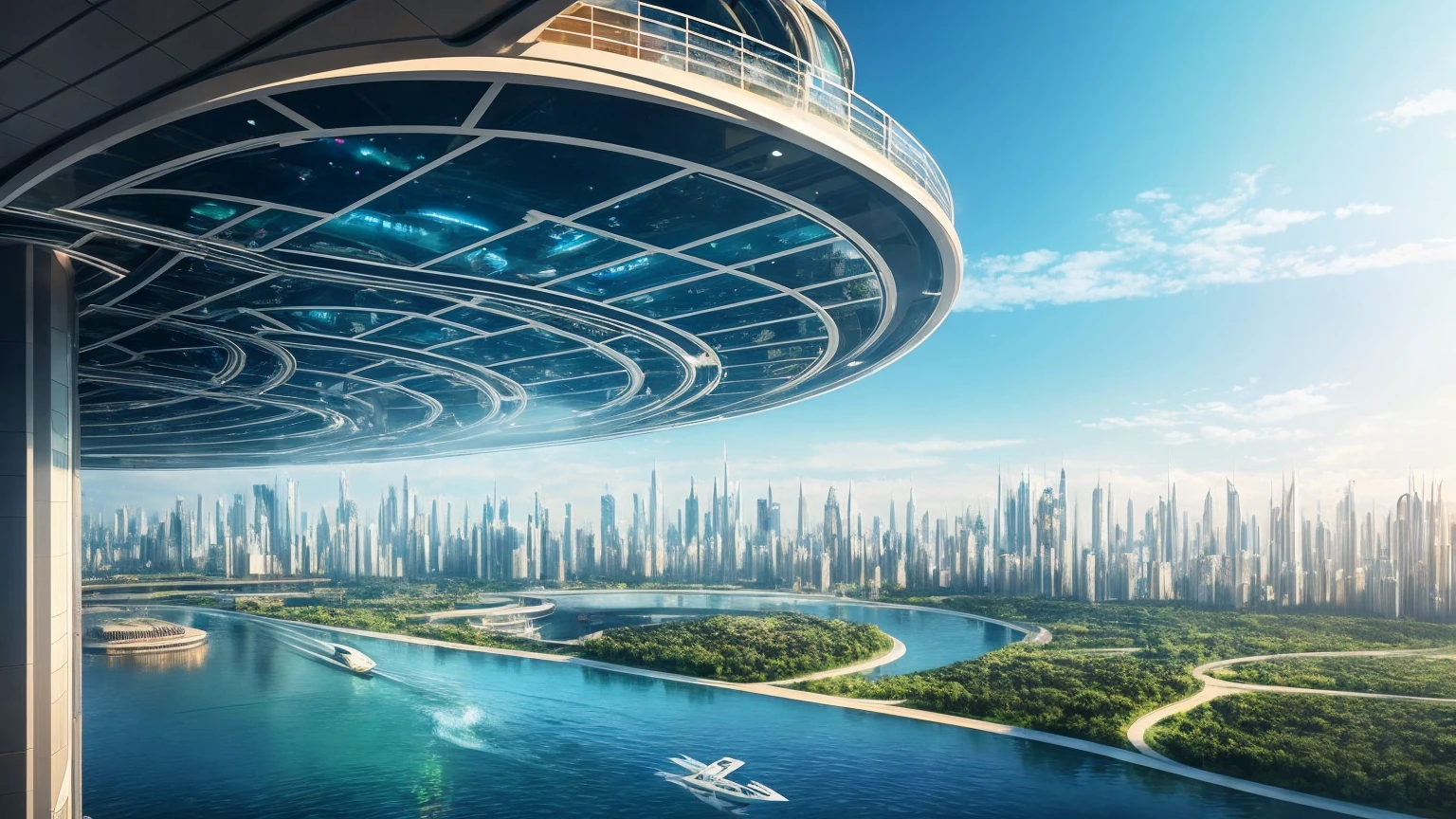 (Best quality,4K,8K,A high resolution,Masterpiece:1.2),Ultra-detailed,(Realistic,Photorealistic,photo-realistic:1.37),Futuristic floating city,Futuristic technology,Huge urban high-tech tablet platform,Airship,Floating in the sky,Futuristic city,Small airships around,High-tech hemispherical platform,Colorful lights,Advanced architecture,modernn architecture,skyscrapper,Access the cloud,Scenic beauty,view over city,Impressive design,Blend seamlessly with nature,energetic and vibrant atmosphere,Futuristic transportation system,Parking is suspended,Transparent path,Lush greenery,Sky gardens,cascading waterfalls,Magnificent skyline,reflections on the water,Sparkling river,Architectural innovation,futuristic skyscrapers,Transparent dome,The shape of the building is unusual,Elevated walkway,Impressive skyline,Glowing lights,Futuristic technology,Minimalist design,Scenic spots,Panoramic view,Cloud Piercing Tower,Vibrant colors,epic sunrise,epic sunset,Dazzling light display,magical ambiance,The future city,Urban Utopia,LuxuryLifestyle,Innovative energy,sustainable development,Smart city technology,Advanced infrastructure,Tranquil atmosphere,Nature and technology live in harmony,Awesome cityscape,Unprecedented urban planning,Architecture connects seamlessly with nature,High-tech metropolis,A cutting-edge engineering marvel,The future of urban living,Visionary architectural concept,Energy-efficient buildings,Harmony with the environment,A city floating above the clouds,Utopian dreams become reality,The possibilities are endless,State-of-the-art transportation network,Green energy integration,Innovative materials,Impressive holographic display,Advanced communication system,Breathtaking aerial view,Quiet and peaceful environment,Modernist aesthetics,Ethereal beauty