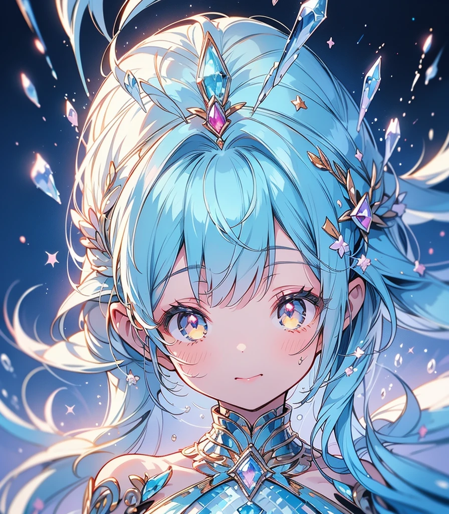 masterpiece, super high quality, ( 非常にdetailedなオリジナルイラスト),1 person,Ice Princess,Around the ice, Frosty Theme,( 輝く黄colorい目:1.2), A light, cold smile, Arrogant look, Sexy Russian costume, blue crystal jewelry, Ice blue glowing tattoo,detailed,Realistic,4K High Definition,Mappa Studio,masterpiece,Highest quality,Official Art,figure,Clear lines,(nice_color),Perfect composition,Fantasy,Concentration,Front facing,No text